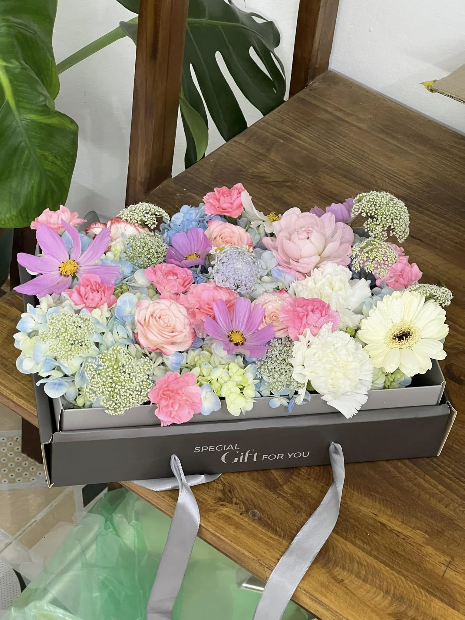 Box hoa hình chữ nhật